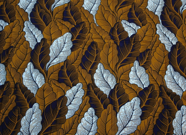 Afrikanischer Stoff - Afrika Waxprint - Blätter Design